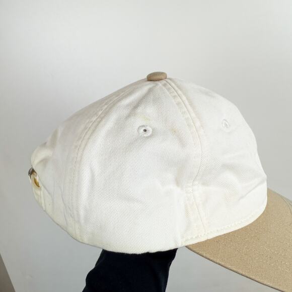Kith Kids Script Greenwich Baseball Cap Hat Beige White Cotton Twill - OS - Picture 4 of 11